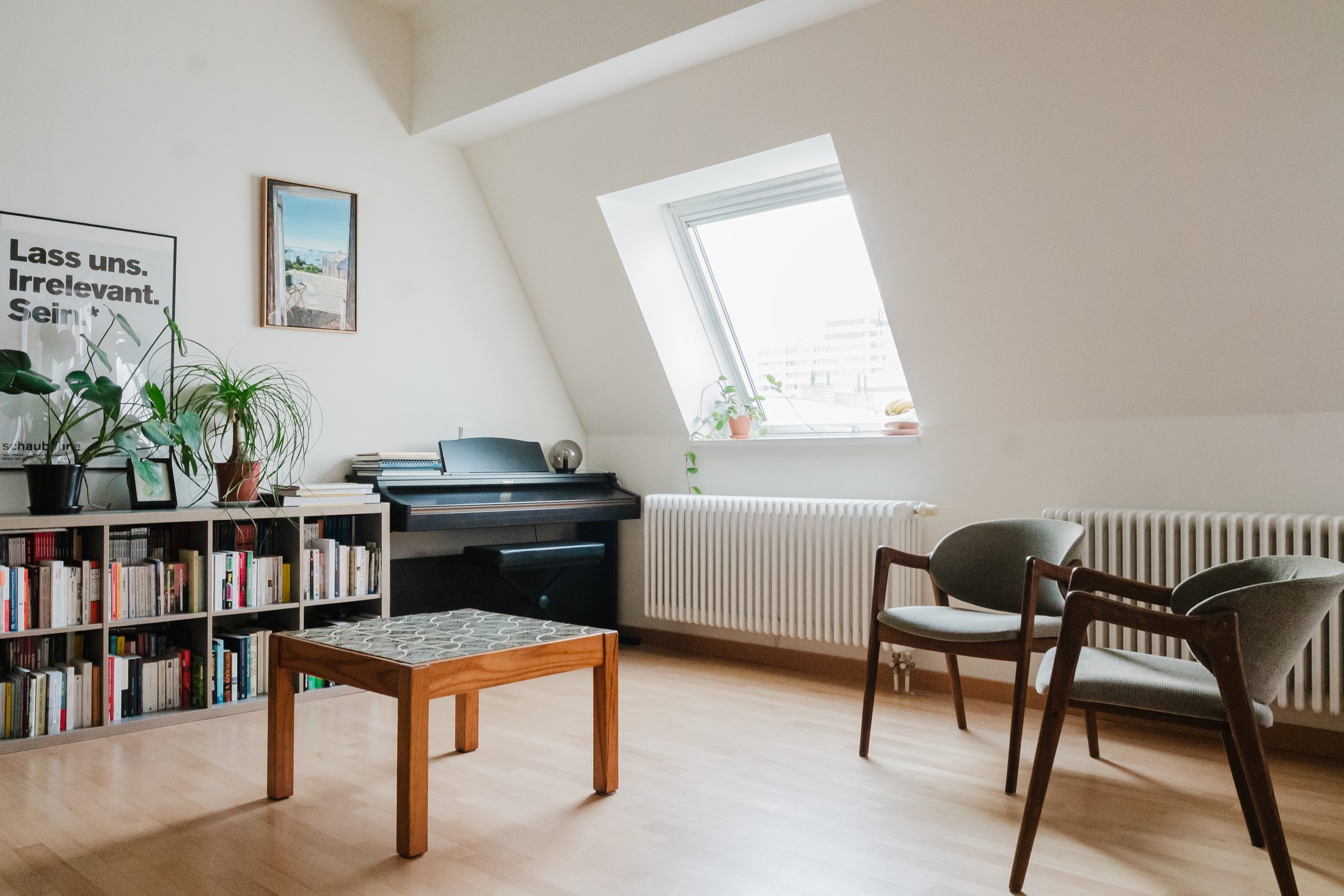Reading nook under the eaves