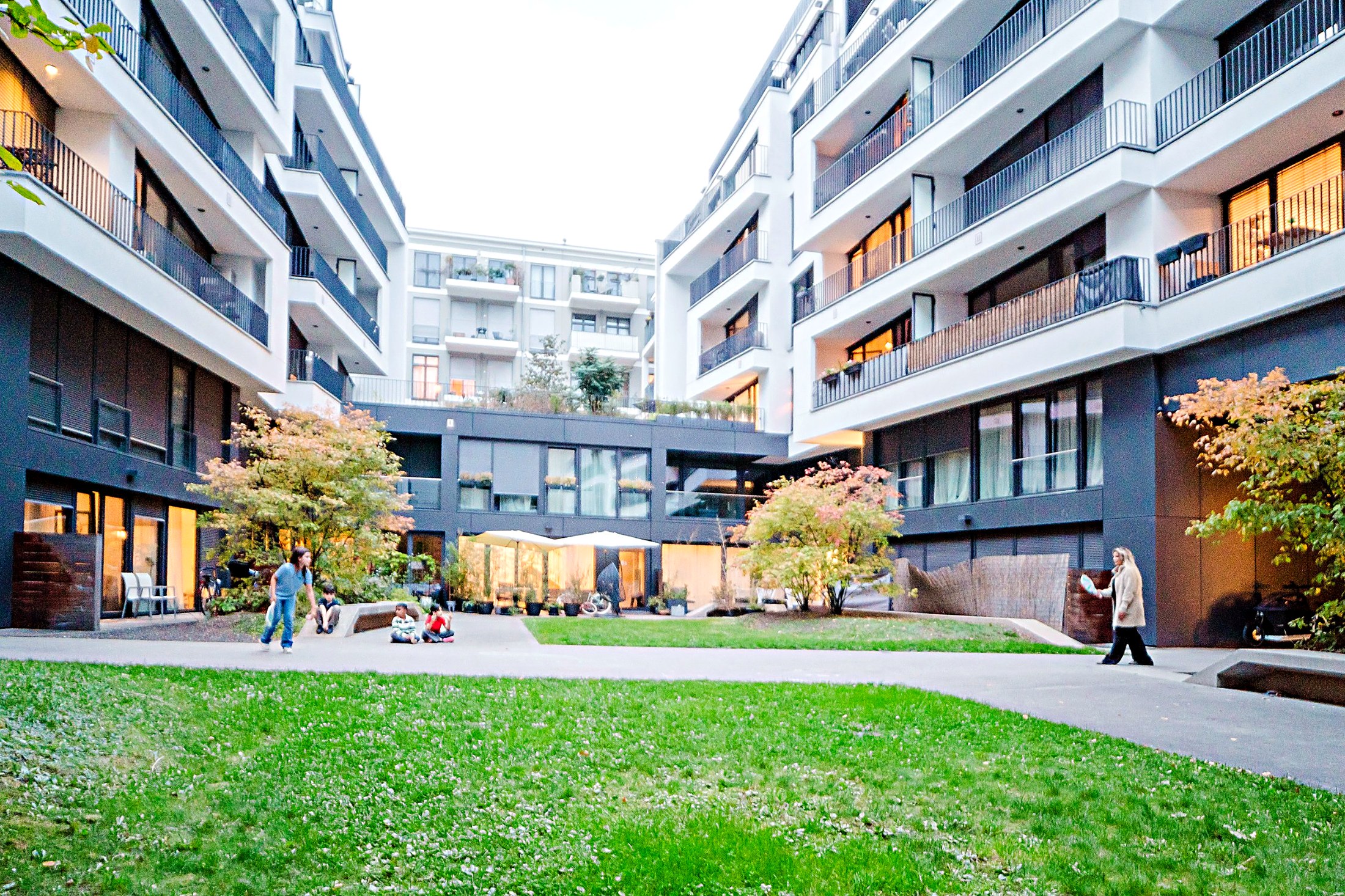 Courtyard view of the building