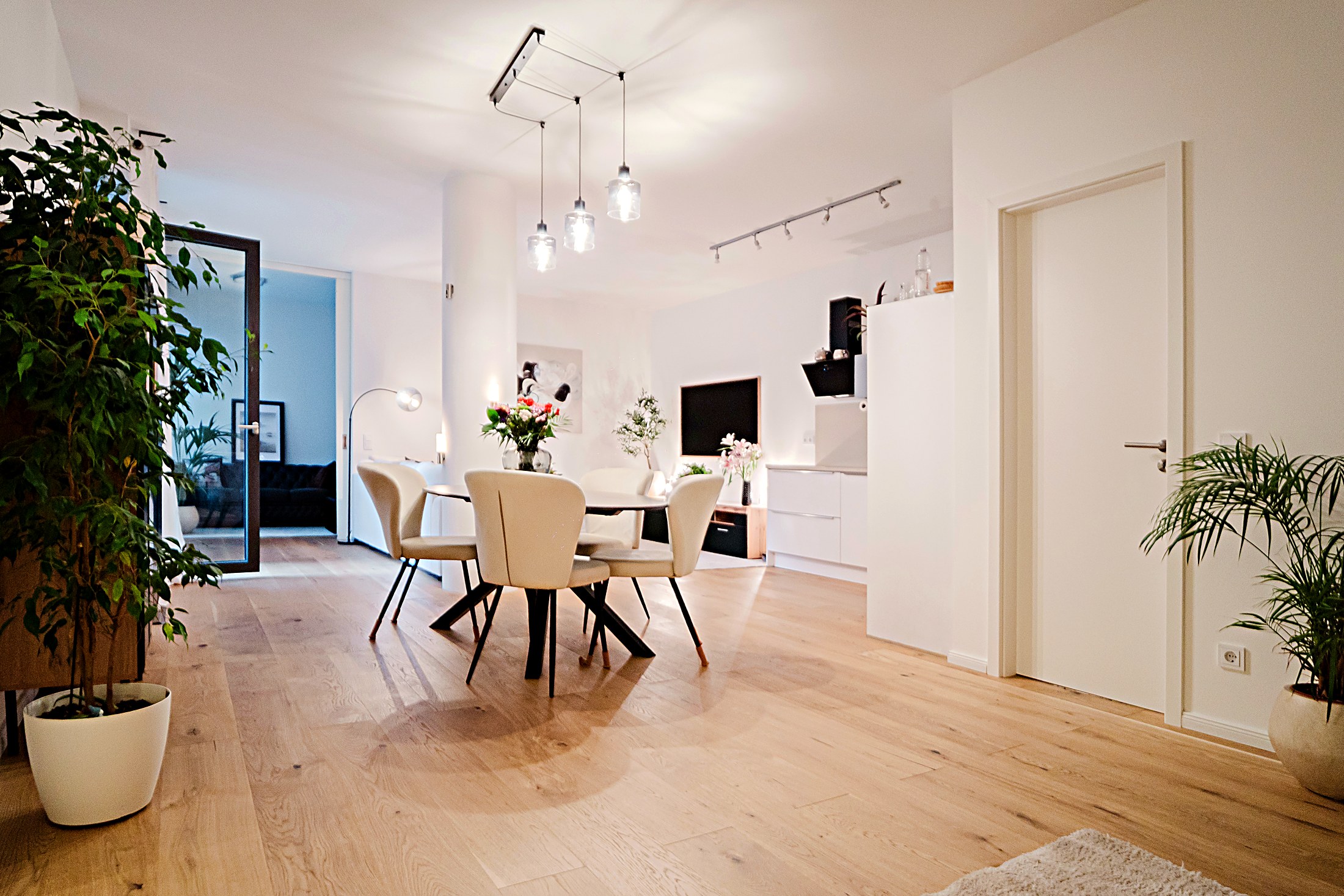 Living and dining area